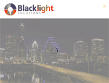 Tablet Screenshot of blacklightsolutions.com